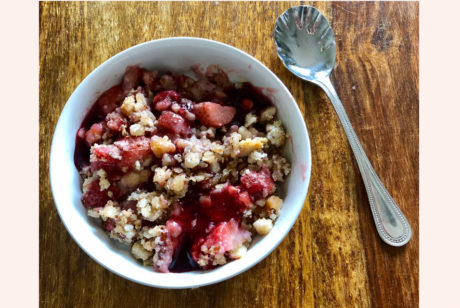 strawberry raspberry crisp