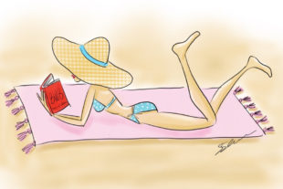 woman at the beach
